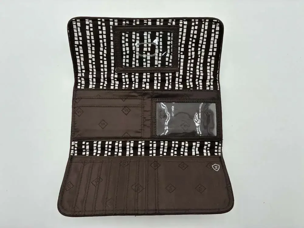 Vera Bradley Rain Forest RFID Trifold Wallet - Picture 6 of 7